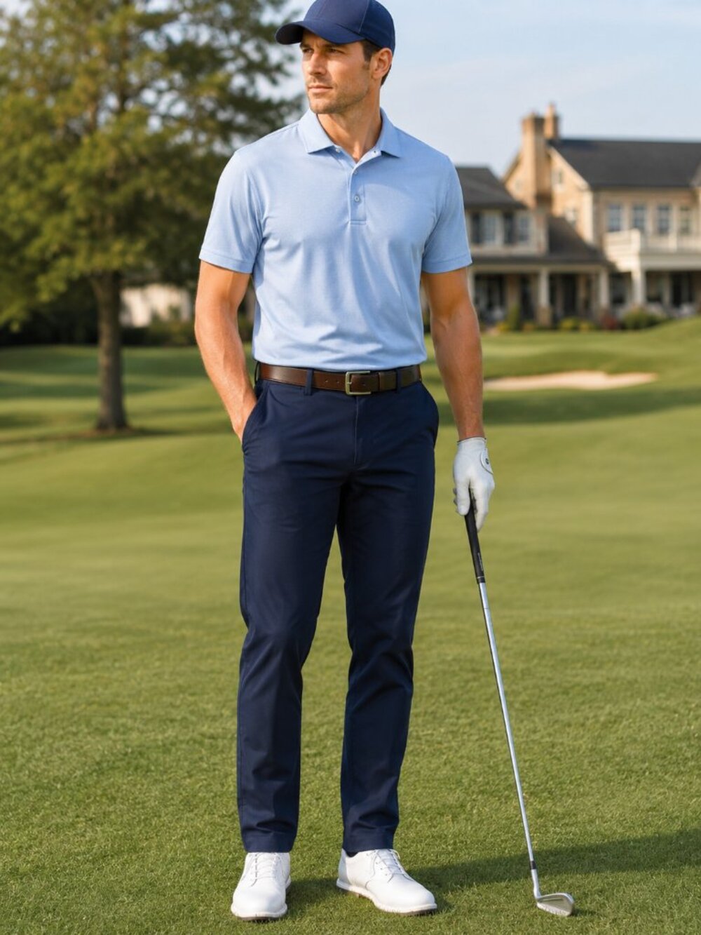 RLX Ralph Lauren Men’s 30x30 Navy Tailored Fit Golf Pants qp